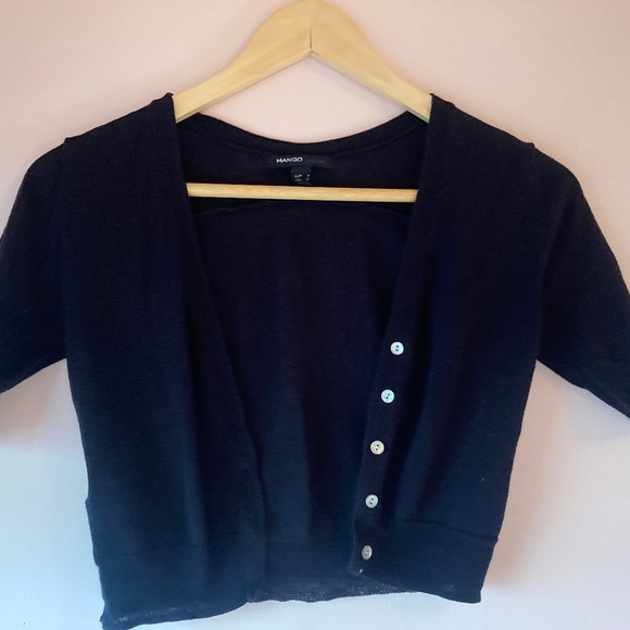 Mango Tops - Mango cropped short sleeved cardigan